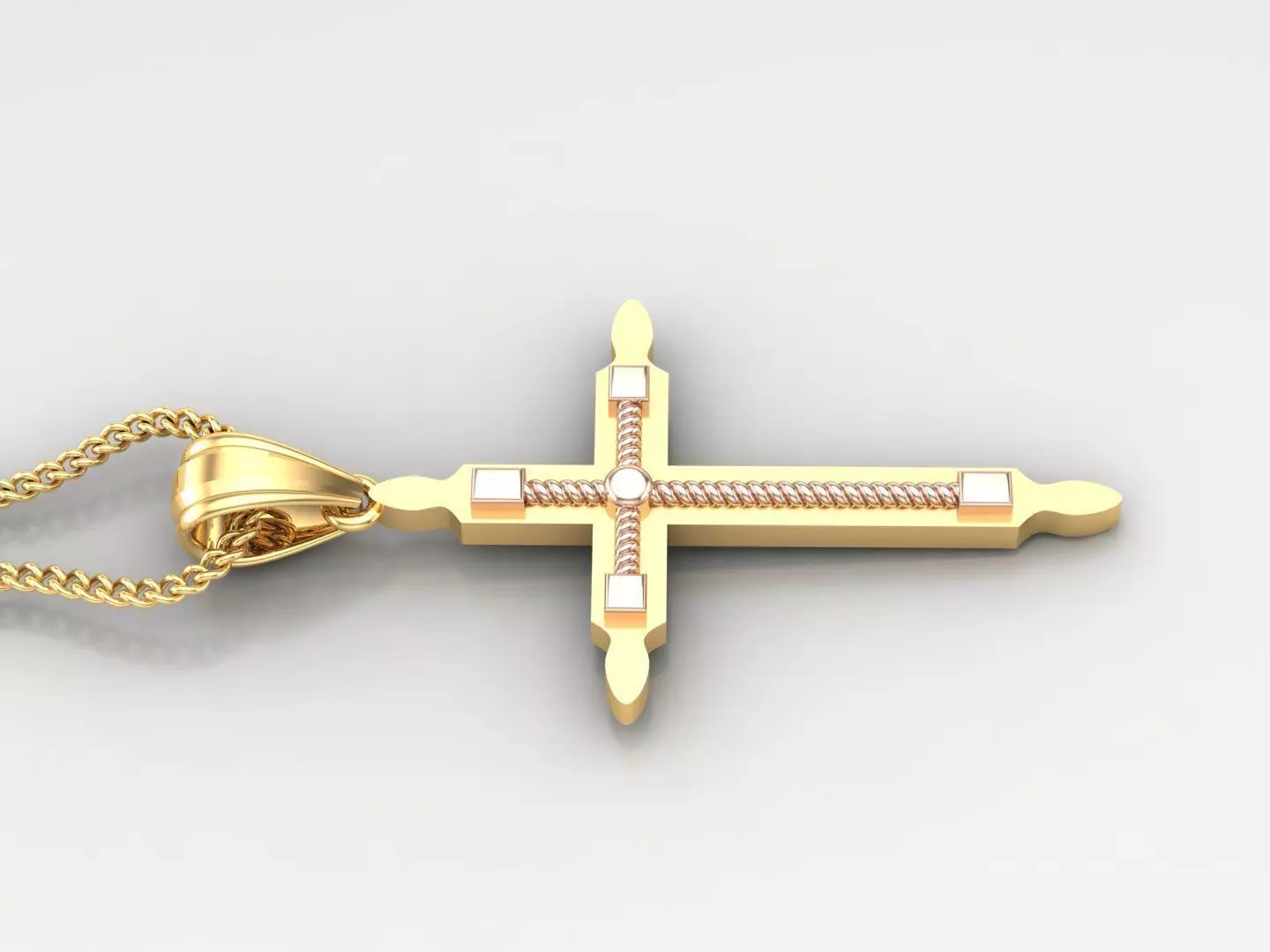 Cross Light Gold 4CP071 3DM STL 3D model_0
