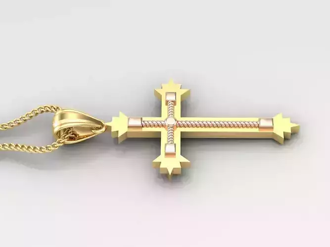 Cross Light Gold 4CP070 3DM STL