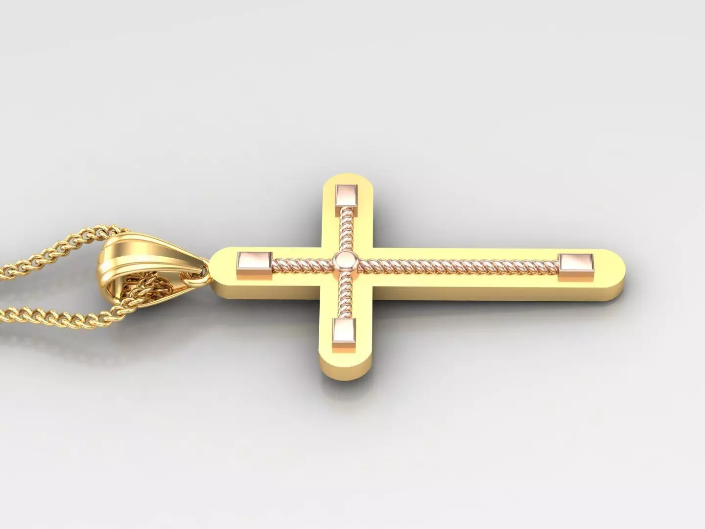 Cross Light Gold 4CP069 3DM STL 3D model_0