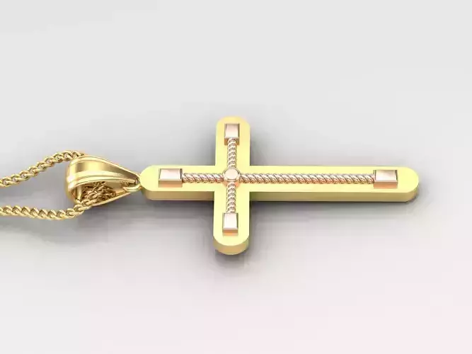 Cross Light Gold 4CP069 3DM STL