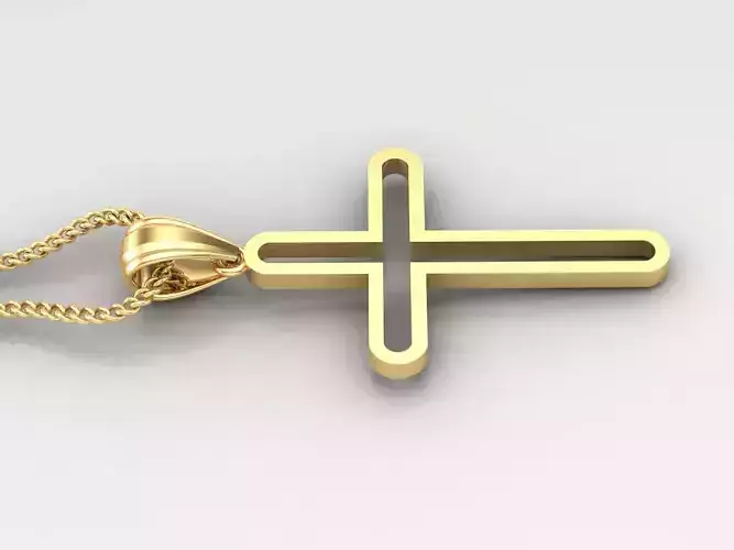 Cross Light Gold 4CP061 3DM STL