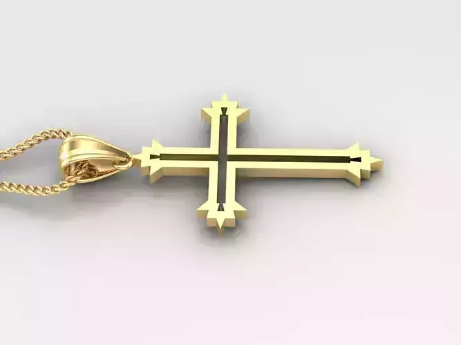 Cross Light Gold 4CP060 3DM STL