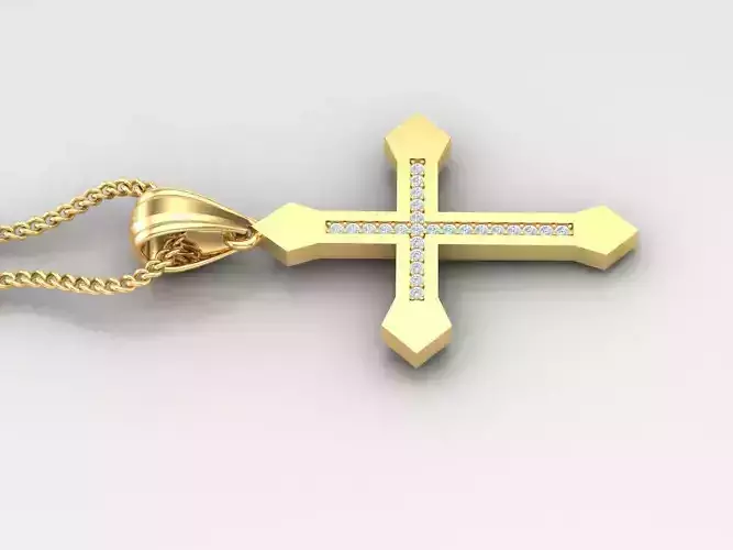 Cross Light Gold 4CP057 3DM STL