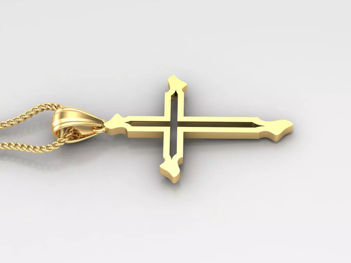 Cross Light Gold 4CP056 3DM STL 3D print model