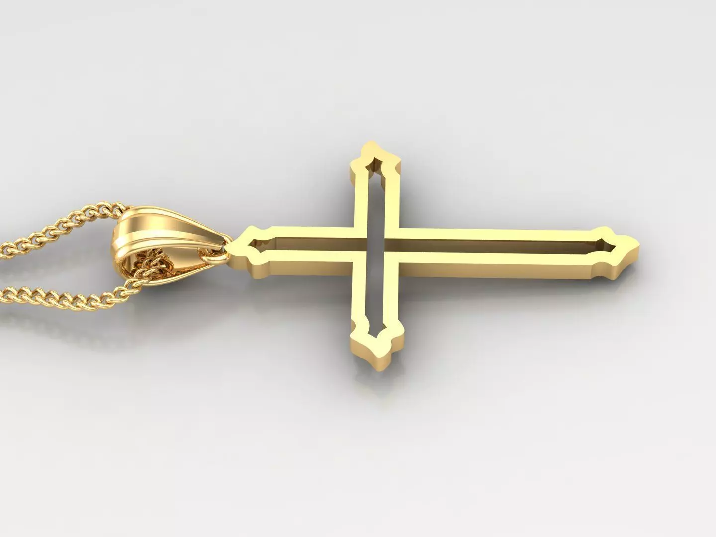 Cross Light Gold 4CP051 3DM STL 3D print model_0