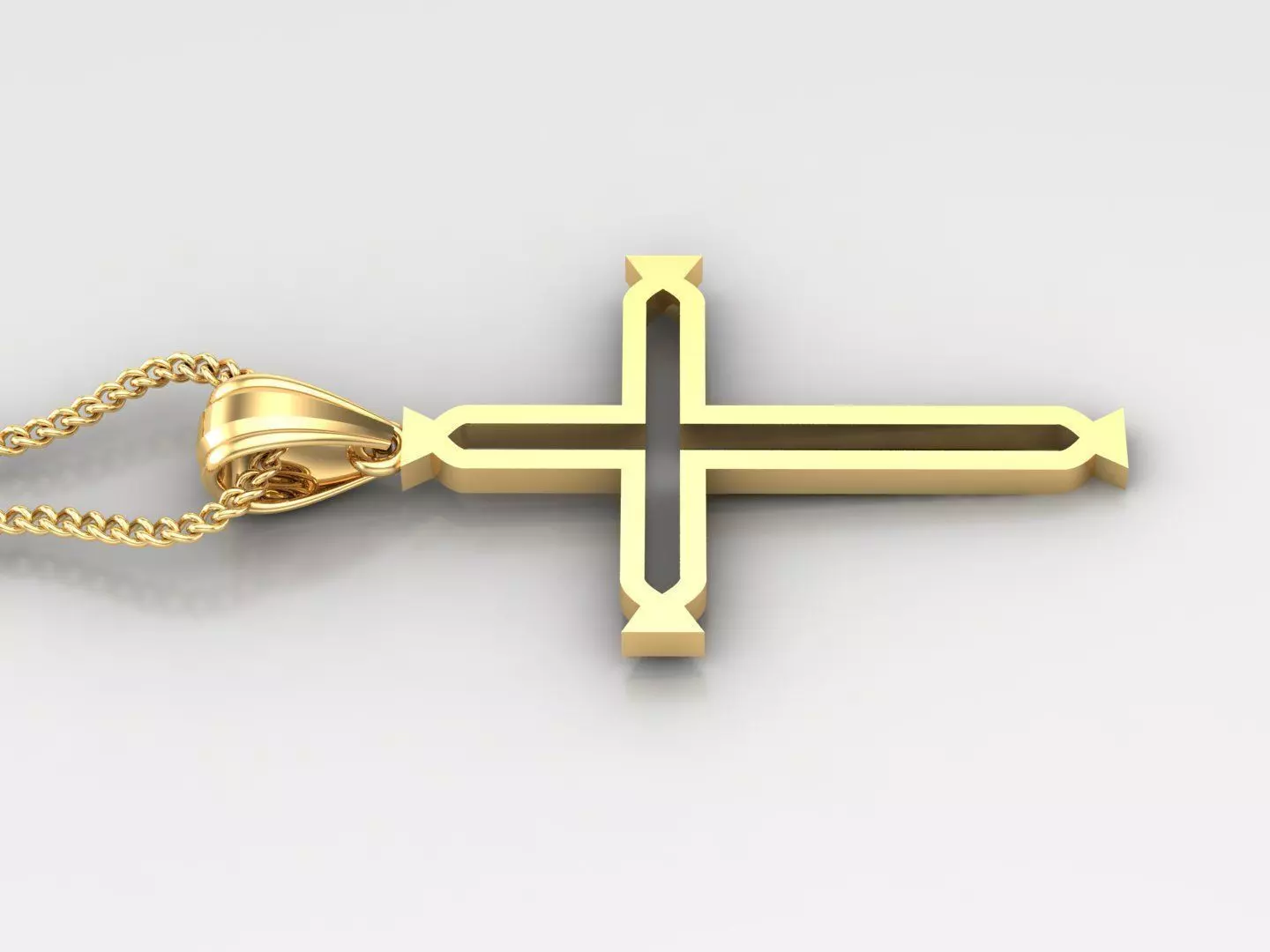 Cross Light Gold 4CP045 3DM STL 3D print model