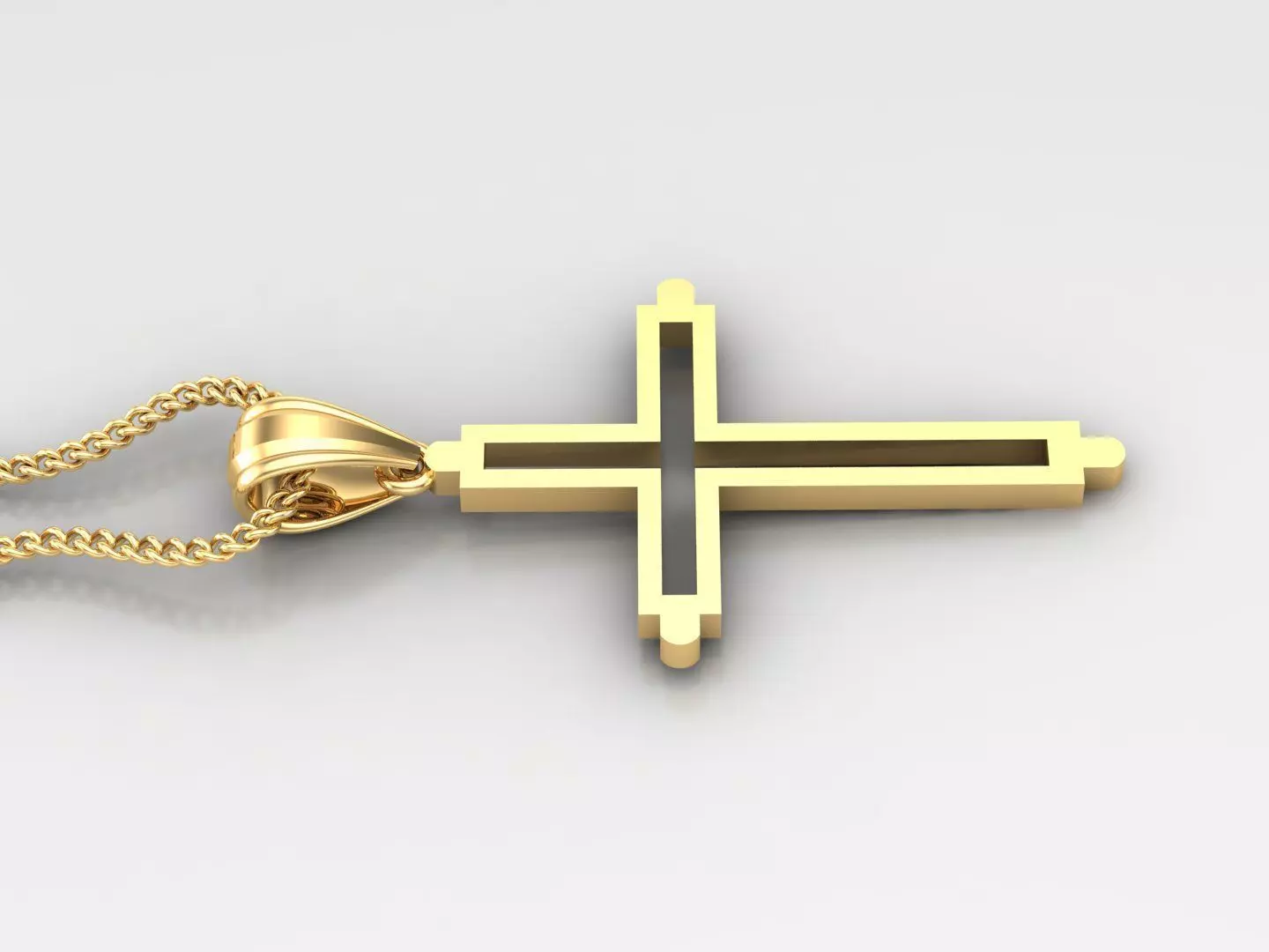 Cross Light Gold 4CP044 3DM STL 3D print model_0