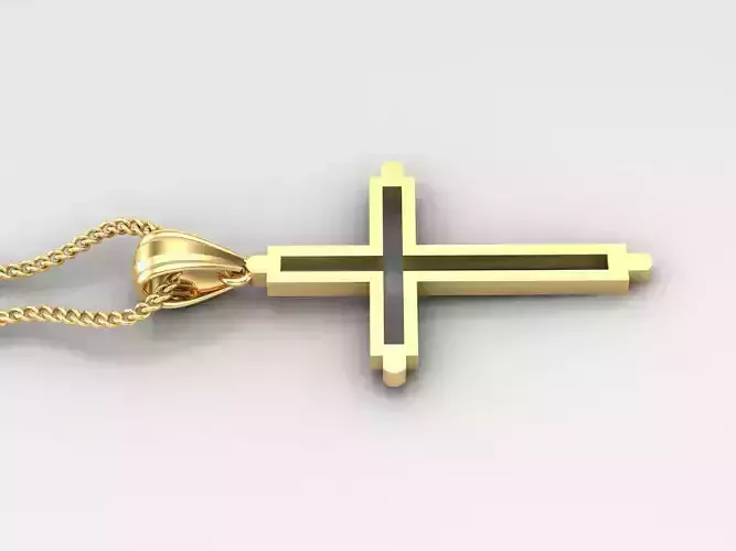 Cross Light Gold 4CP044 3DM STL