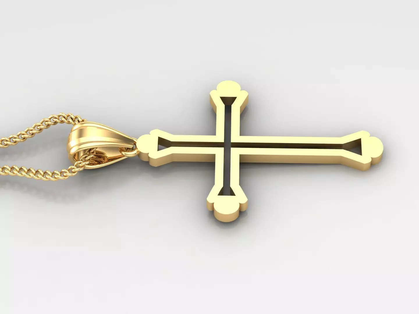 Cross Light Gold 4CP041 3DM STL 3D print model