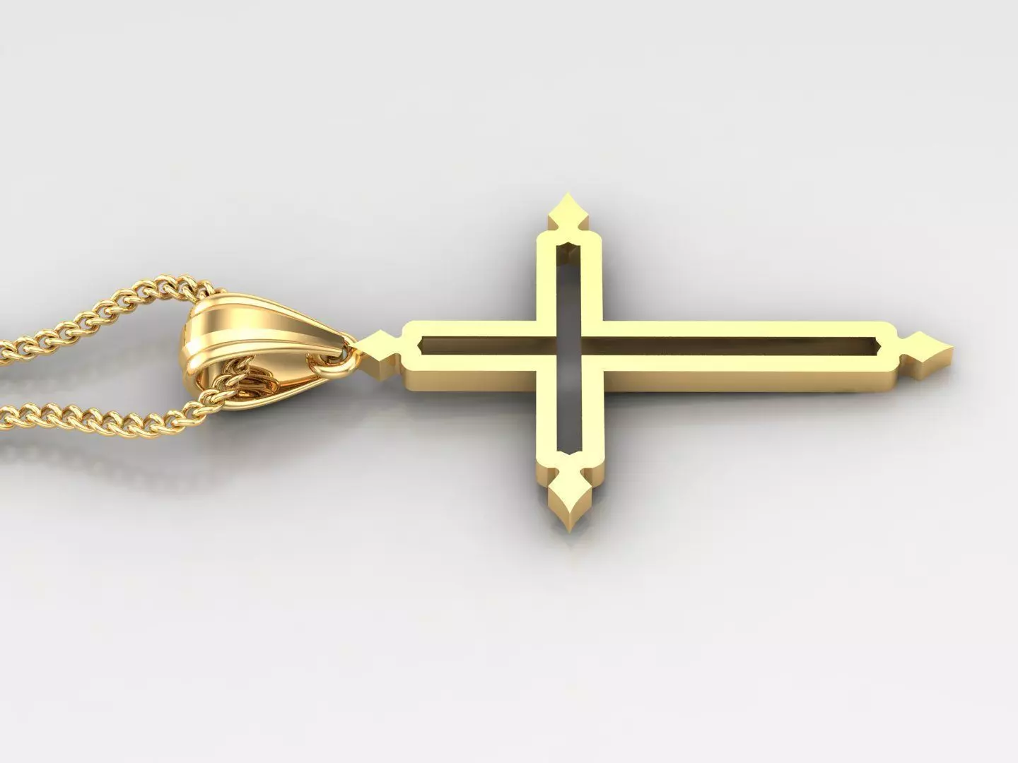 Cross Light Gold 4CP040 3DM STL 3D print model