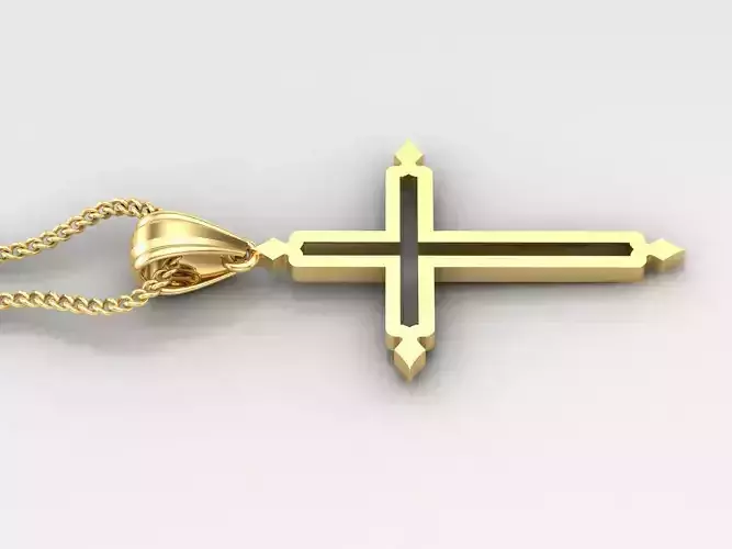 Cross Light Gold 4CP040 3DM STL