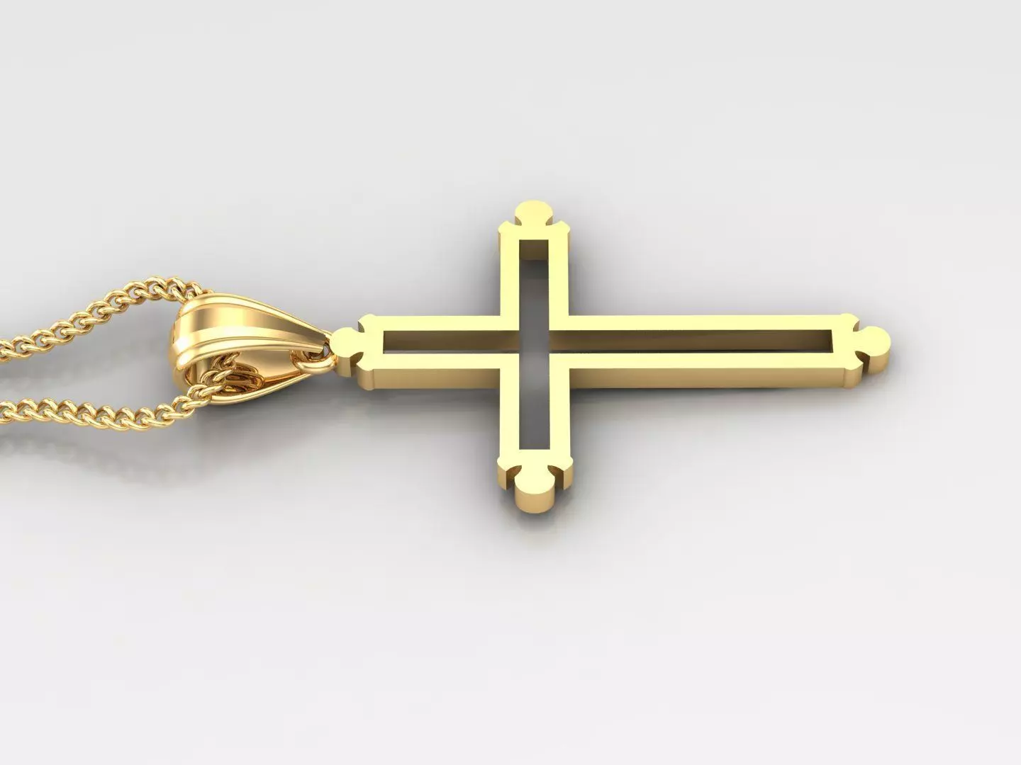 Cross Light Gold 4CP039 3DM STL 3D print model_0