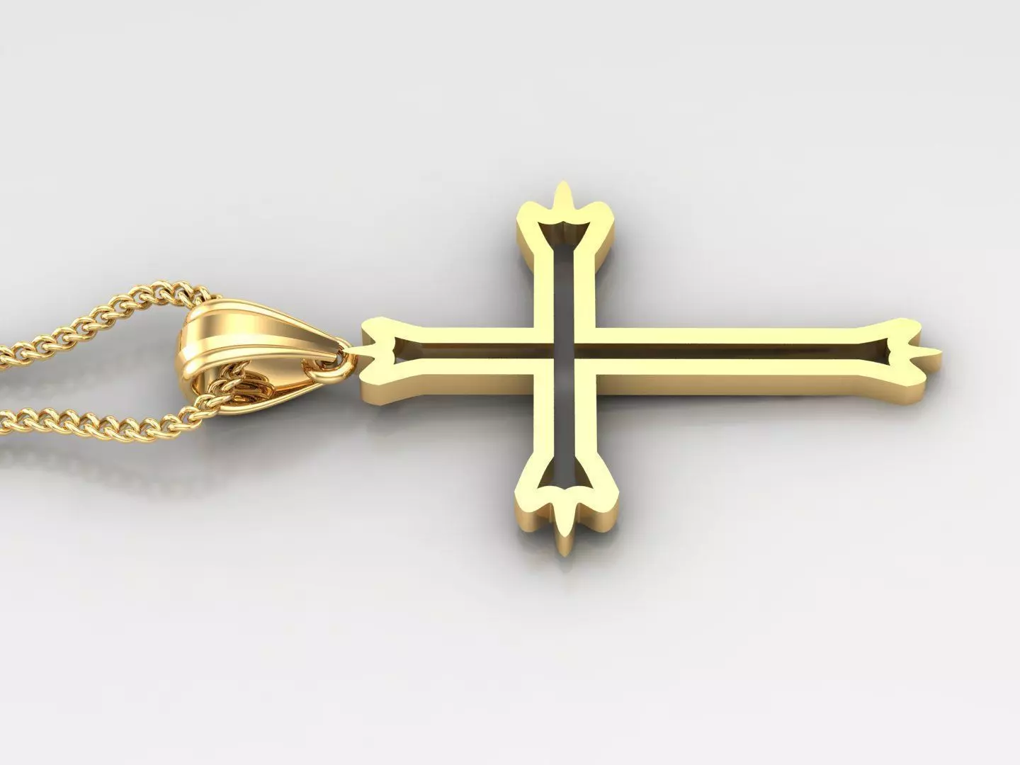 Cross Light Gold 4CP038 3DM STL 3D print model