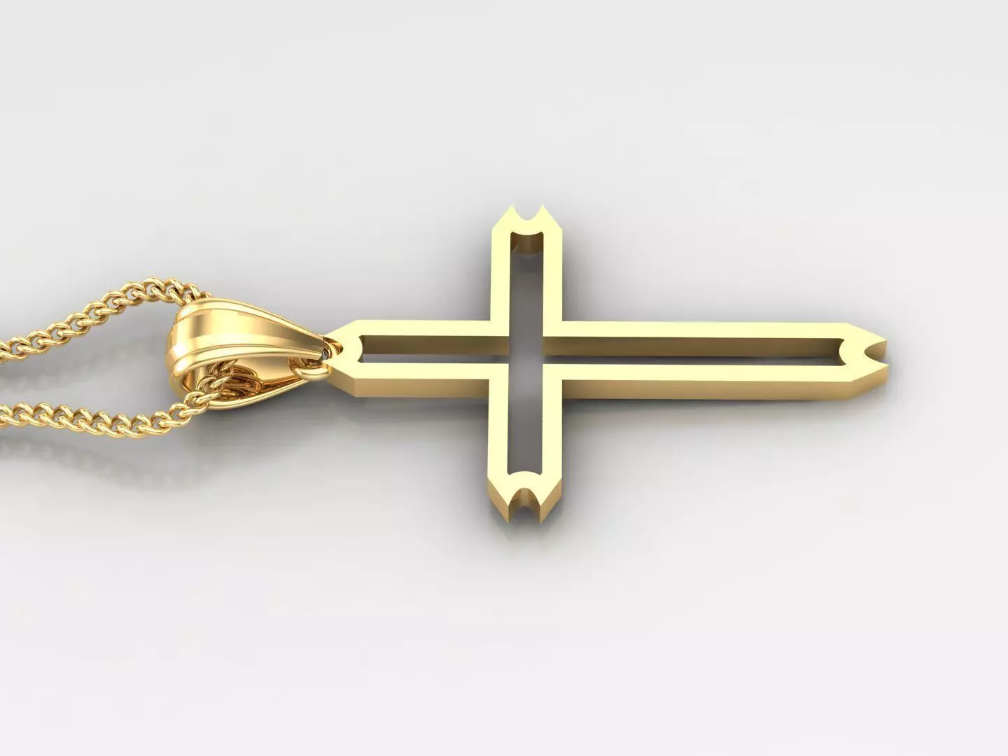 Cross Light Gold 4CP037 3DM STL 3D print model_0