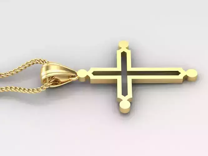 Cross Light Gold 4CP036 3DM STL