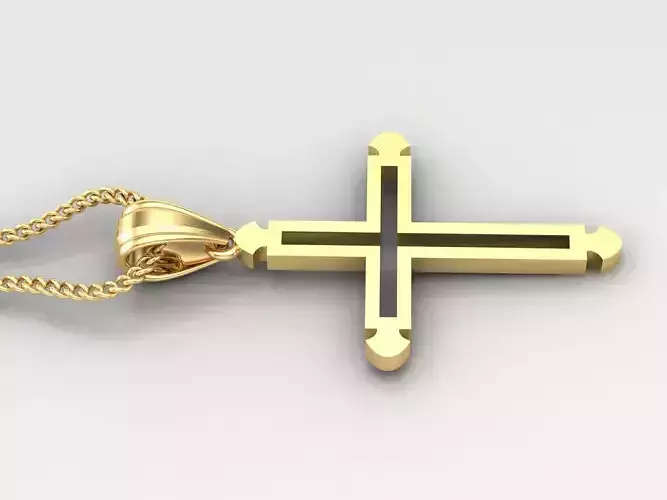 Cross Light Gold 4CP034 3DM STL