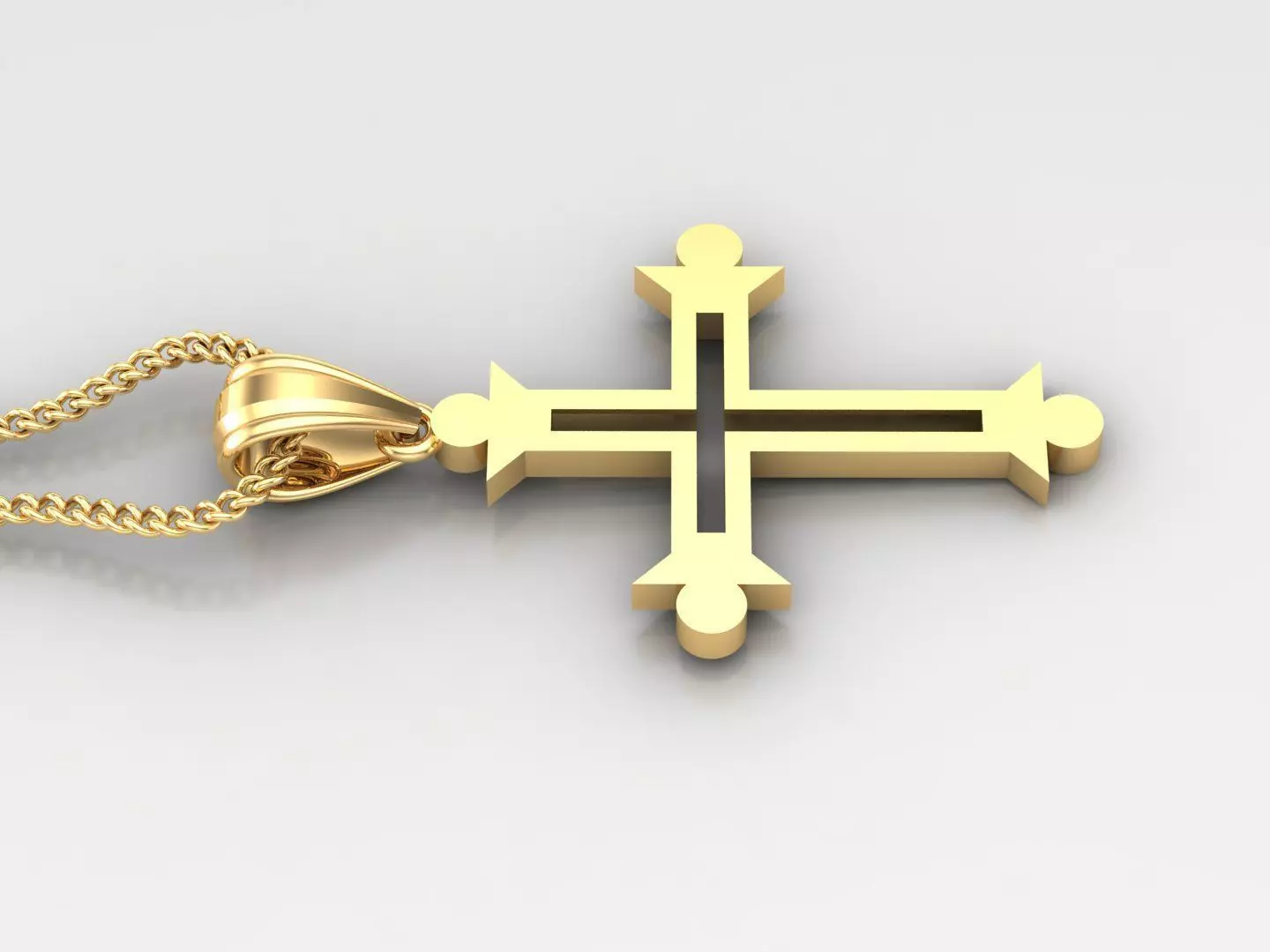 Cross Light Gold 4CP033 3DM STL 3D print model