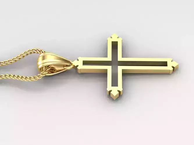 Cross Light Gold 4CP032 3DM STL