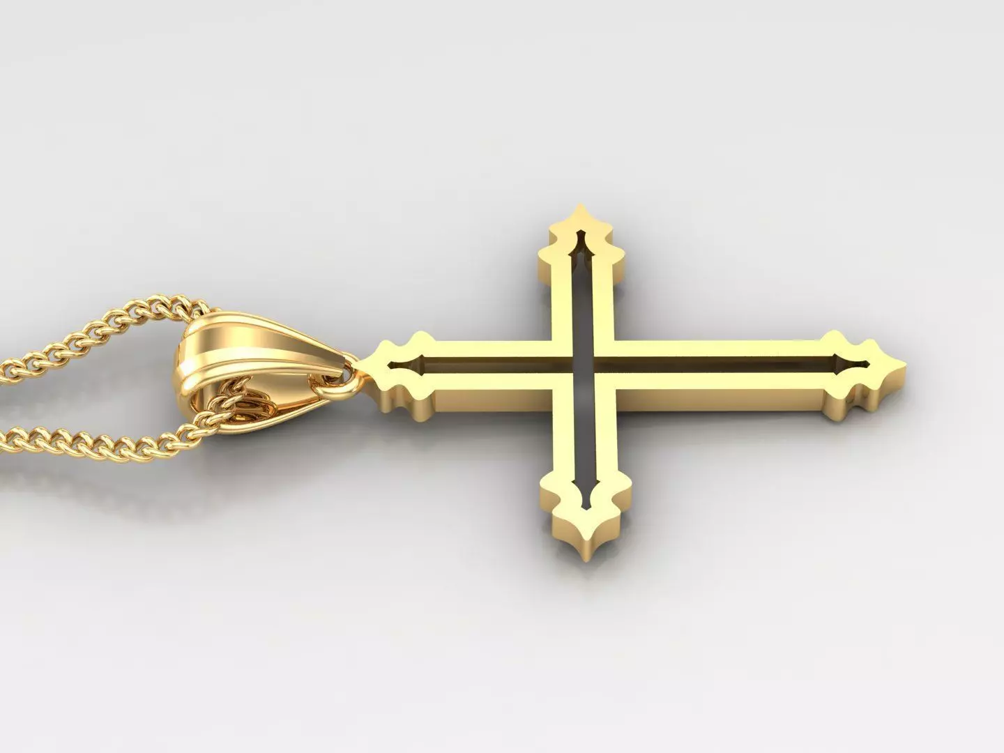 Cross Light Gold 4CP028 3DM STL 3D print model