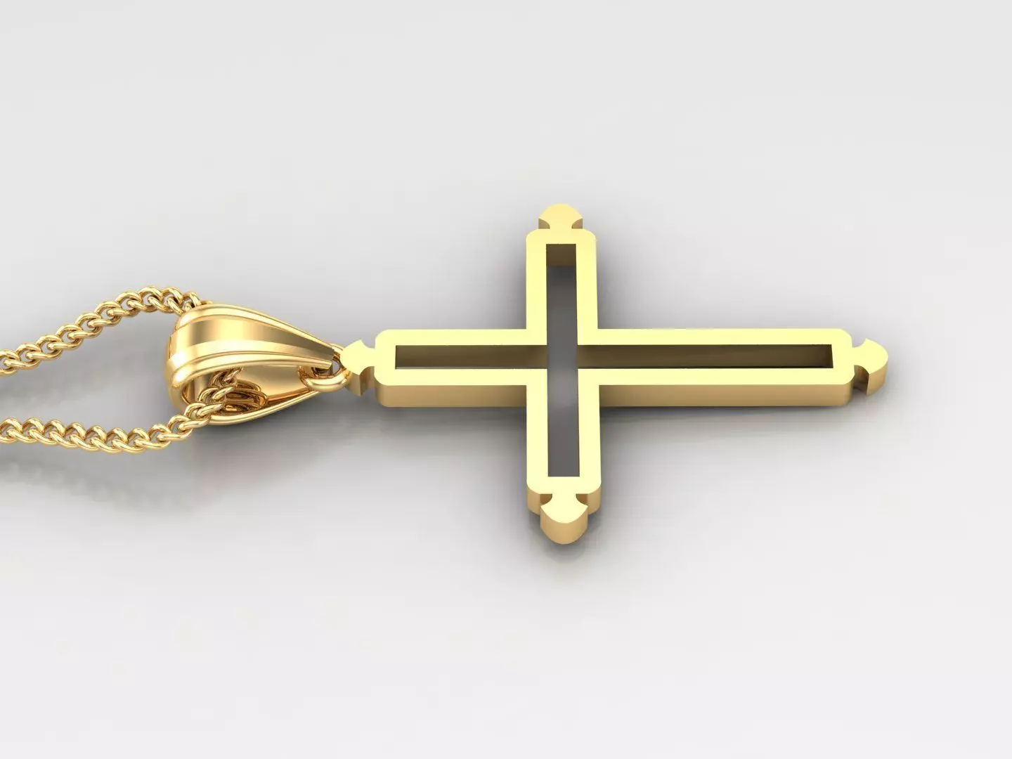 Cross Light Gold 4CP027 3DM STL 3D print model_0