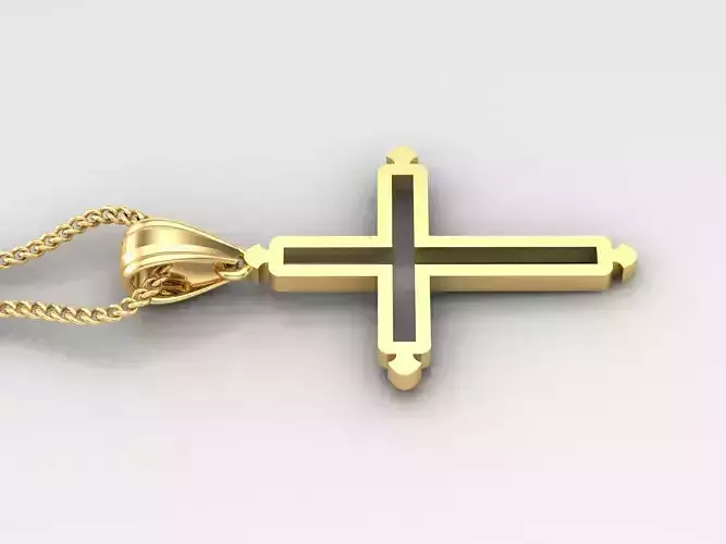 Cross Light Gold 4CP027 3DM STL