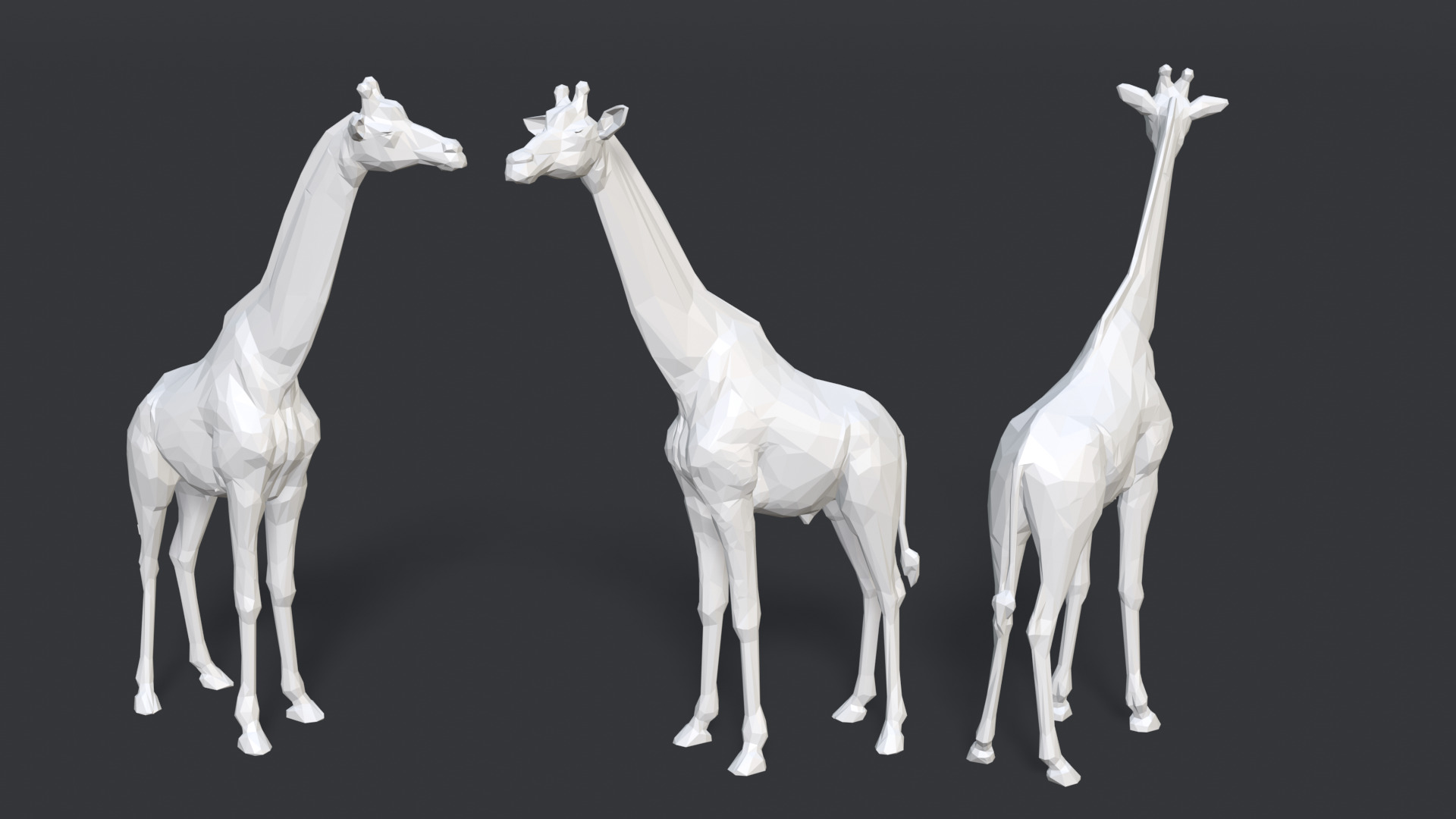 08 Low poly Stylized Animals Low-poly 3D model_5