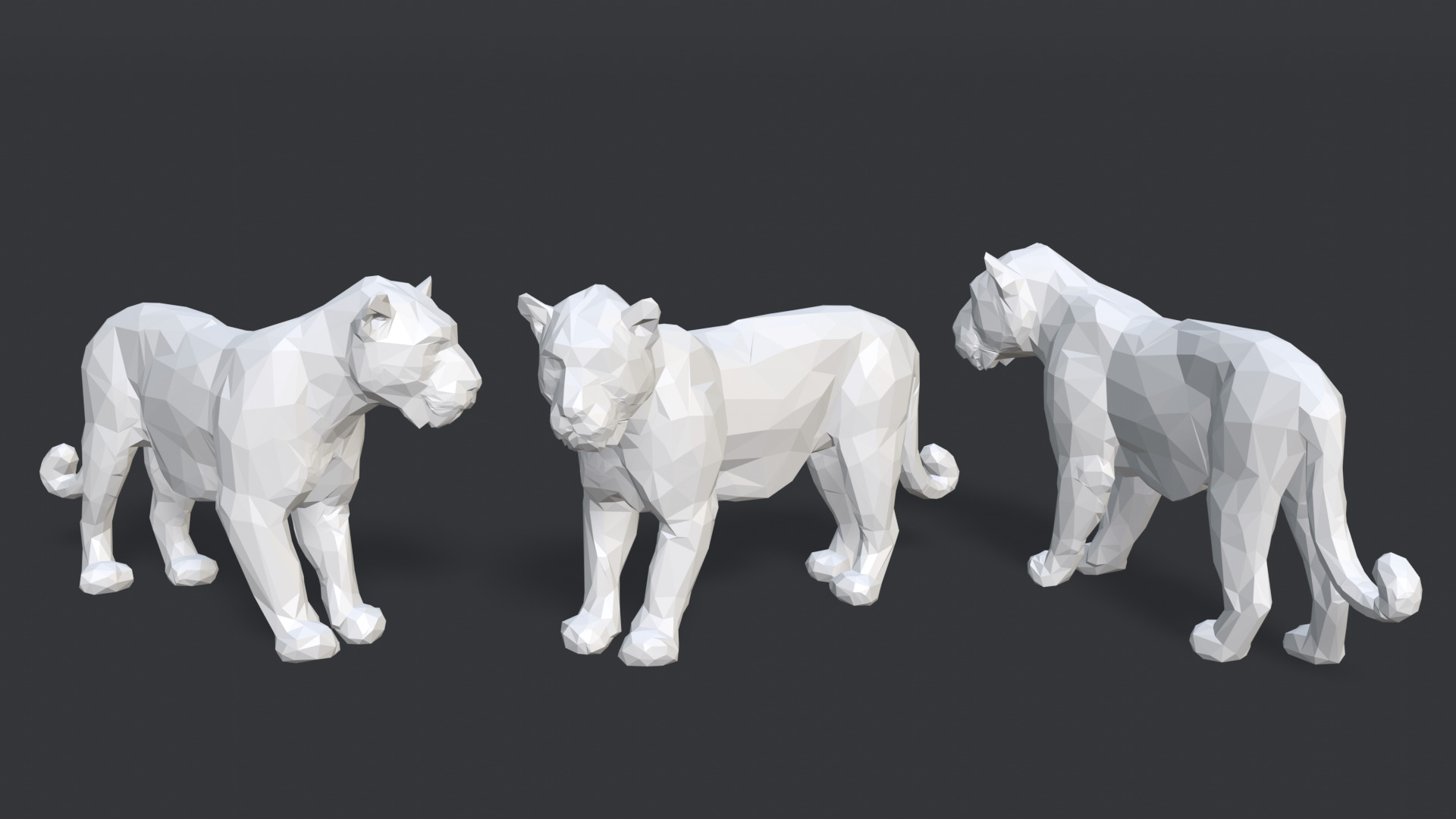 08 Low poly Stylized Animals Low-poly 3D model_6