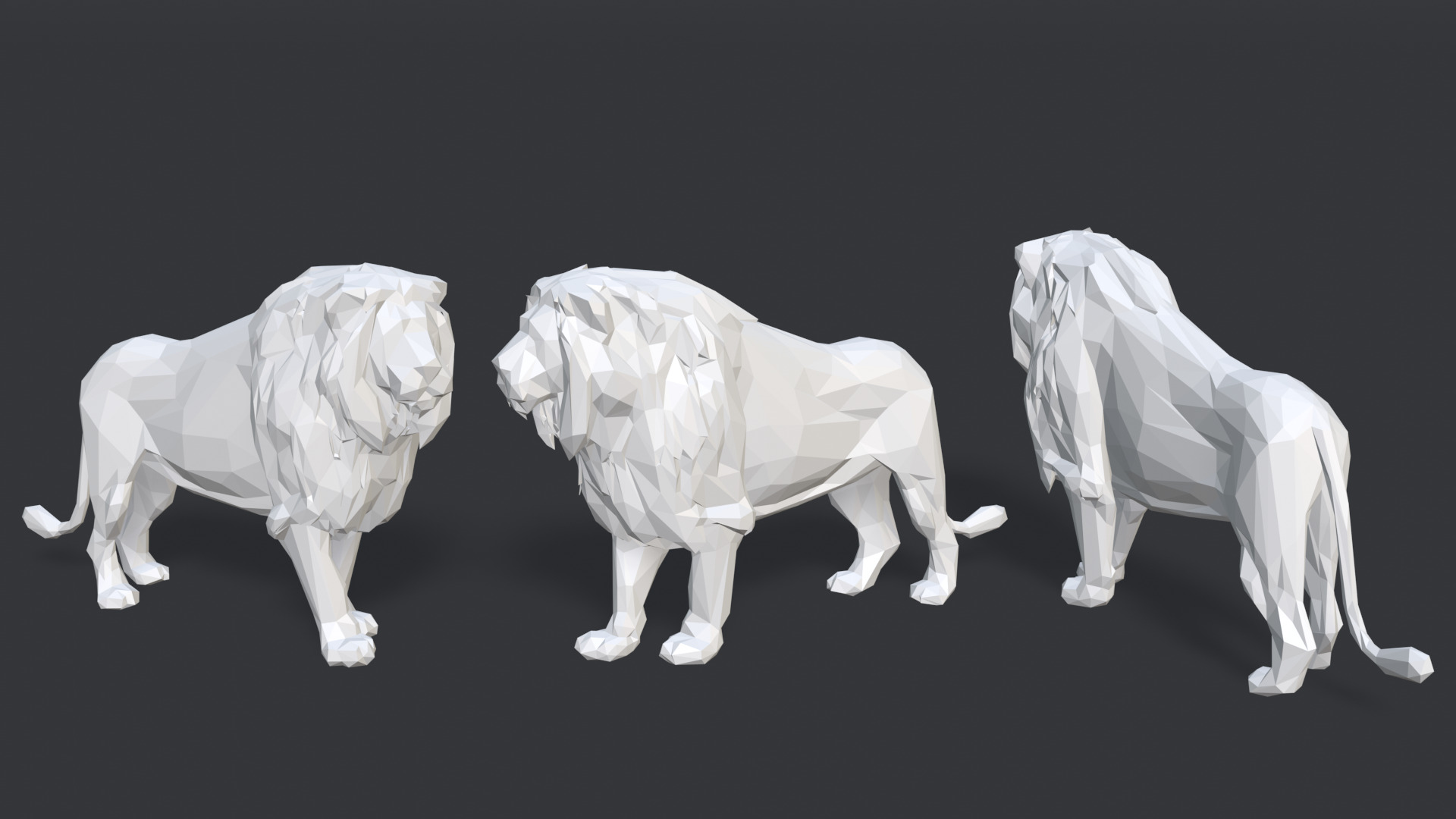 08 Low poly Stylized Animals Low-poly 3D model_7