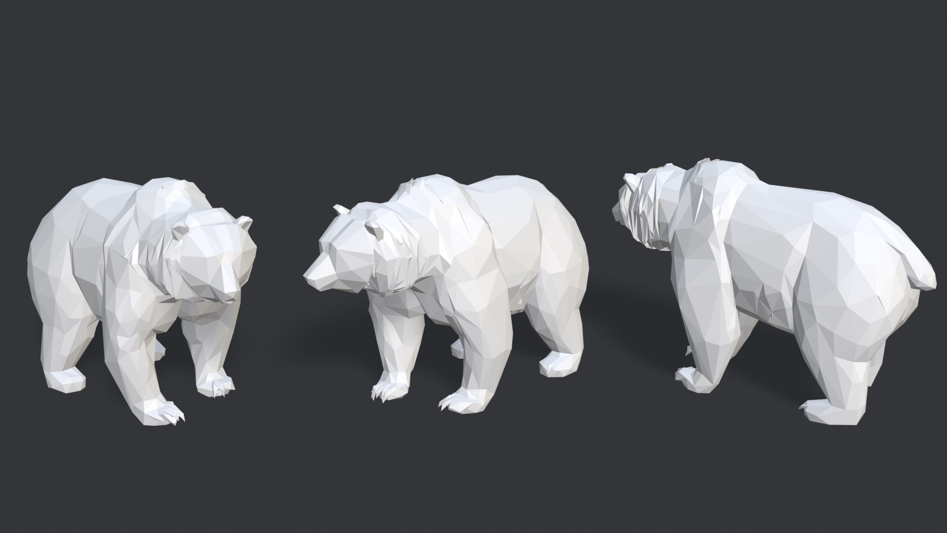 08 Low poly Stylized Animals Low-poly 3D model_2