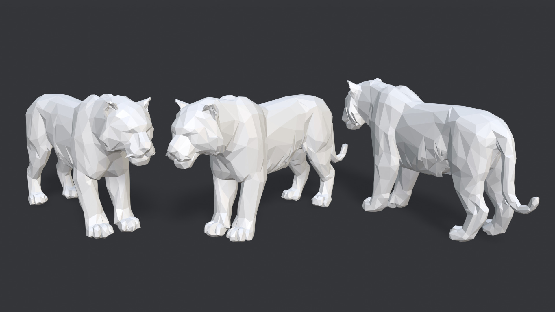 08 Low poly Stylized Animals Low-poly 3D model_9