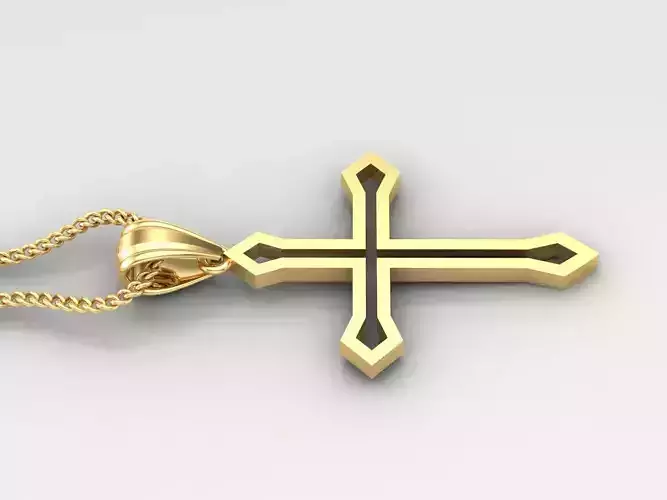 Cross Light Gold 4CP023 3DM STL