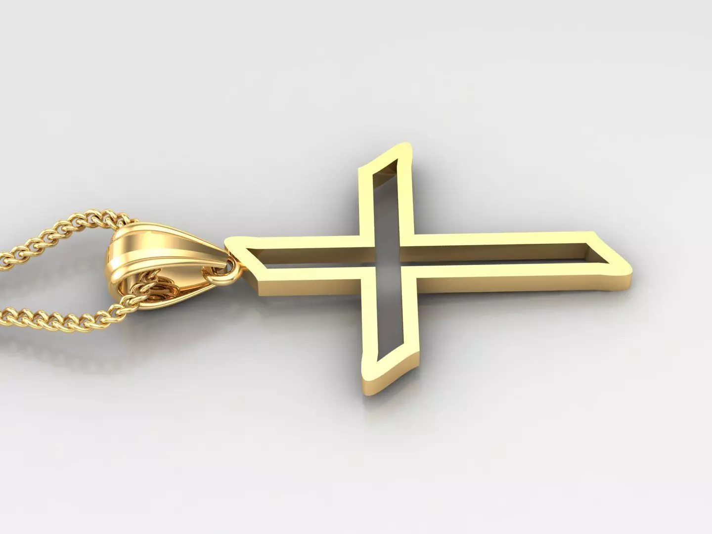 Cross Light Gold 4CP019 3DM STL 3D print model_0