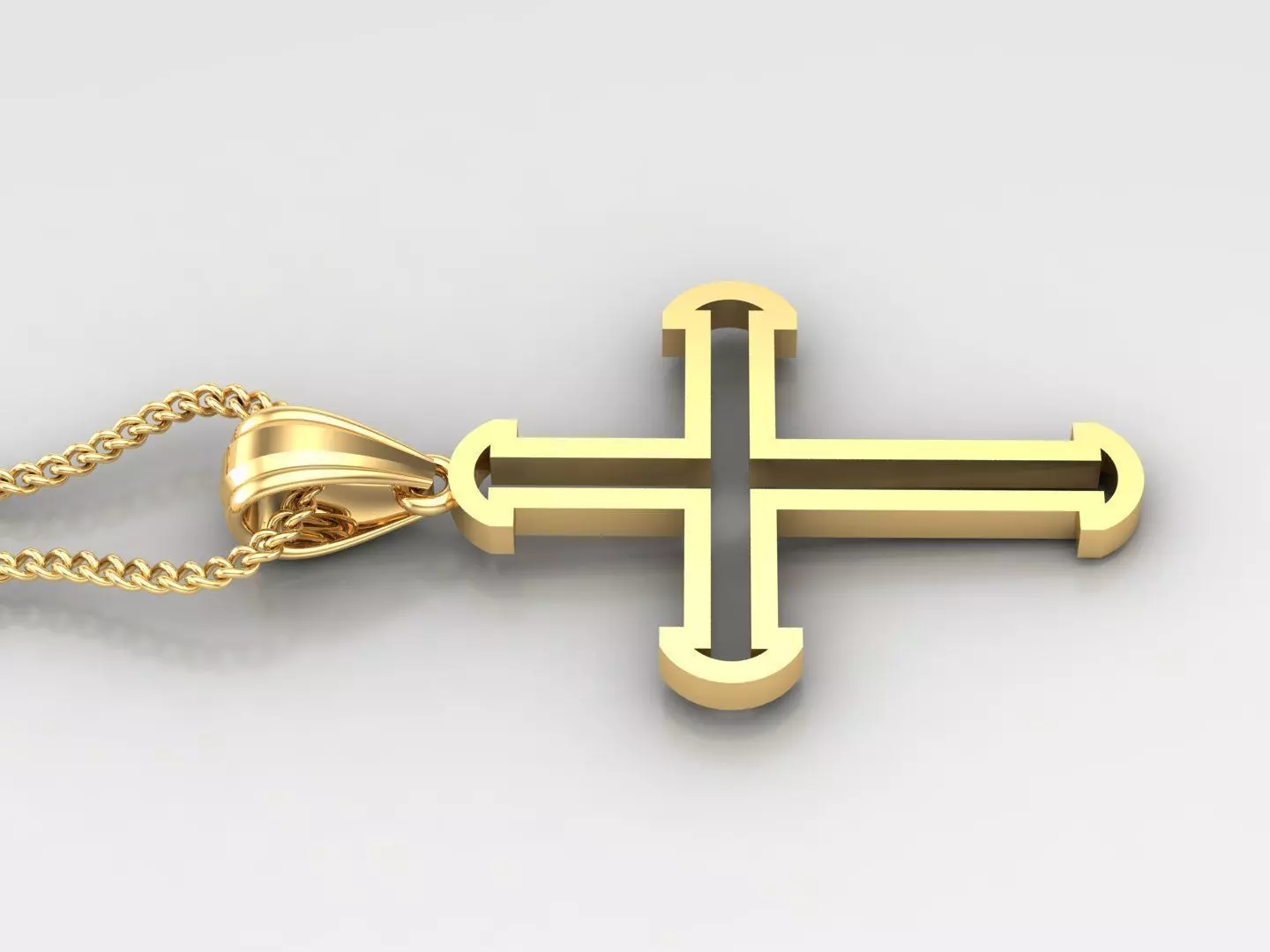 Cross Light Gold 4CP018 3DM STL 3D print model
