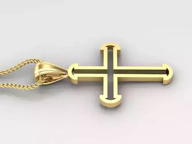 Cross Light Gold 4CP018 3DM STL