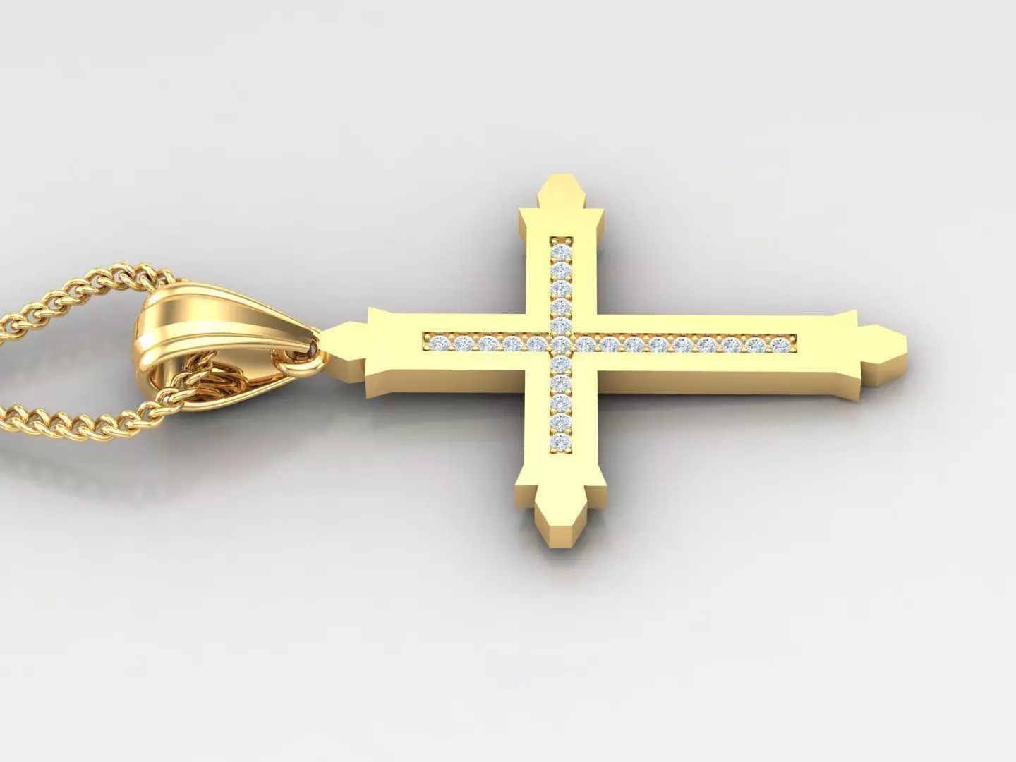 Cross Light Gold 4CP017 3DM STL 3D print model