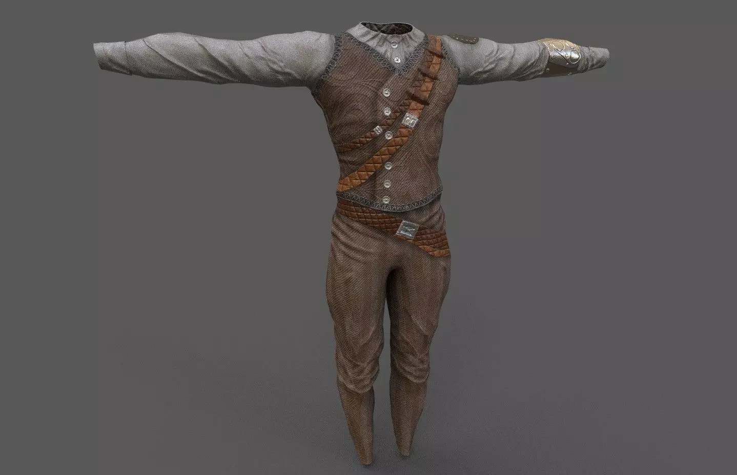 Steampunk skin Low-poly 3D model