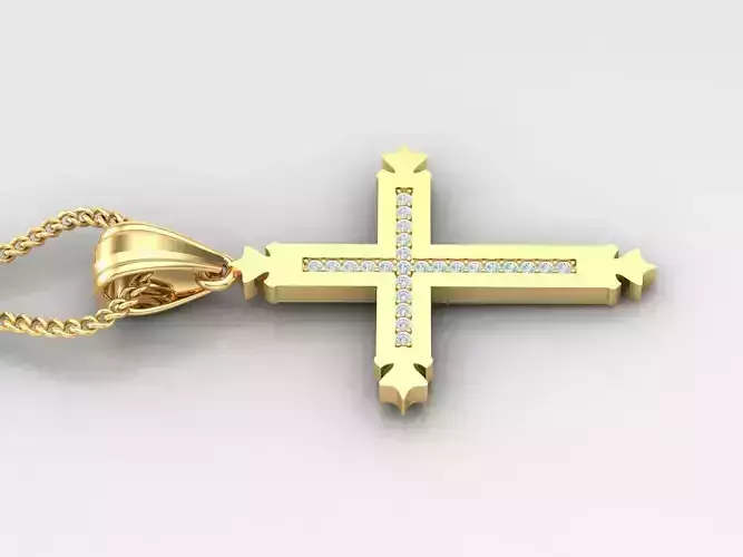 Cross Light Gold 4CP013 3DM STL