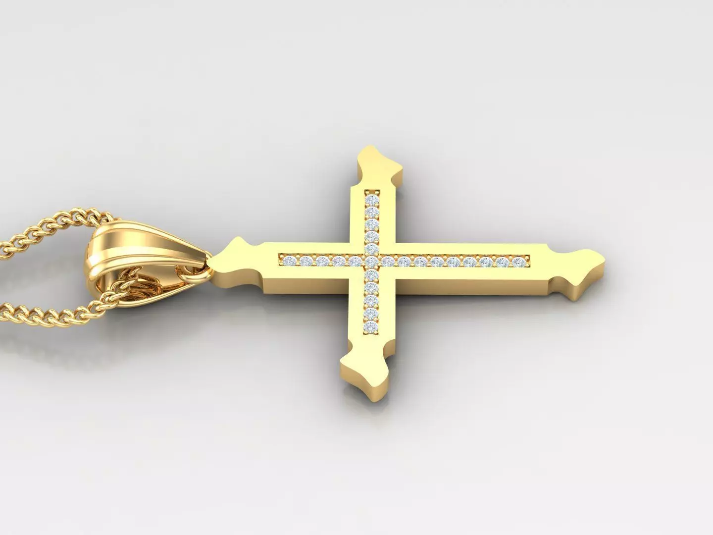 Cross Light Gold 4CP012 3DM STL 3D print model