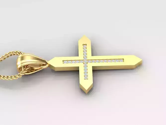 Cross Light Gold 4CP011 3DM STL