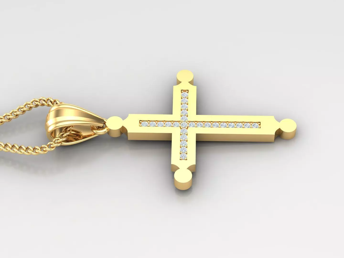Cross Light Gold 4CP009 3DM STL 3D print model_0