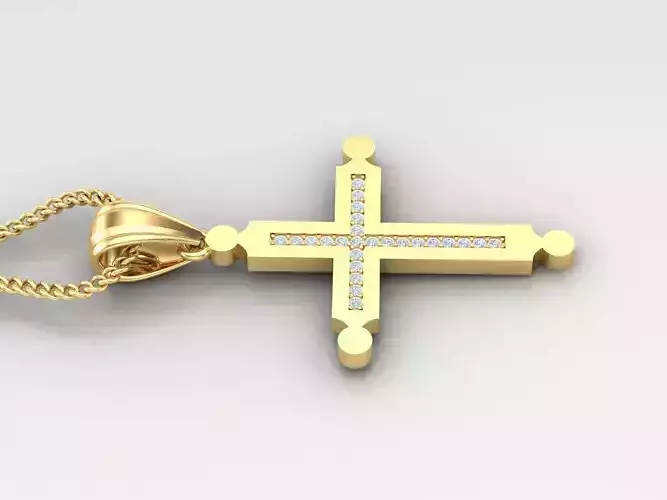 Cross Light Gold 4CP009 3DM STL
