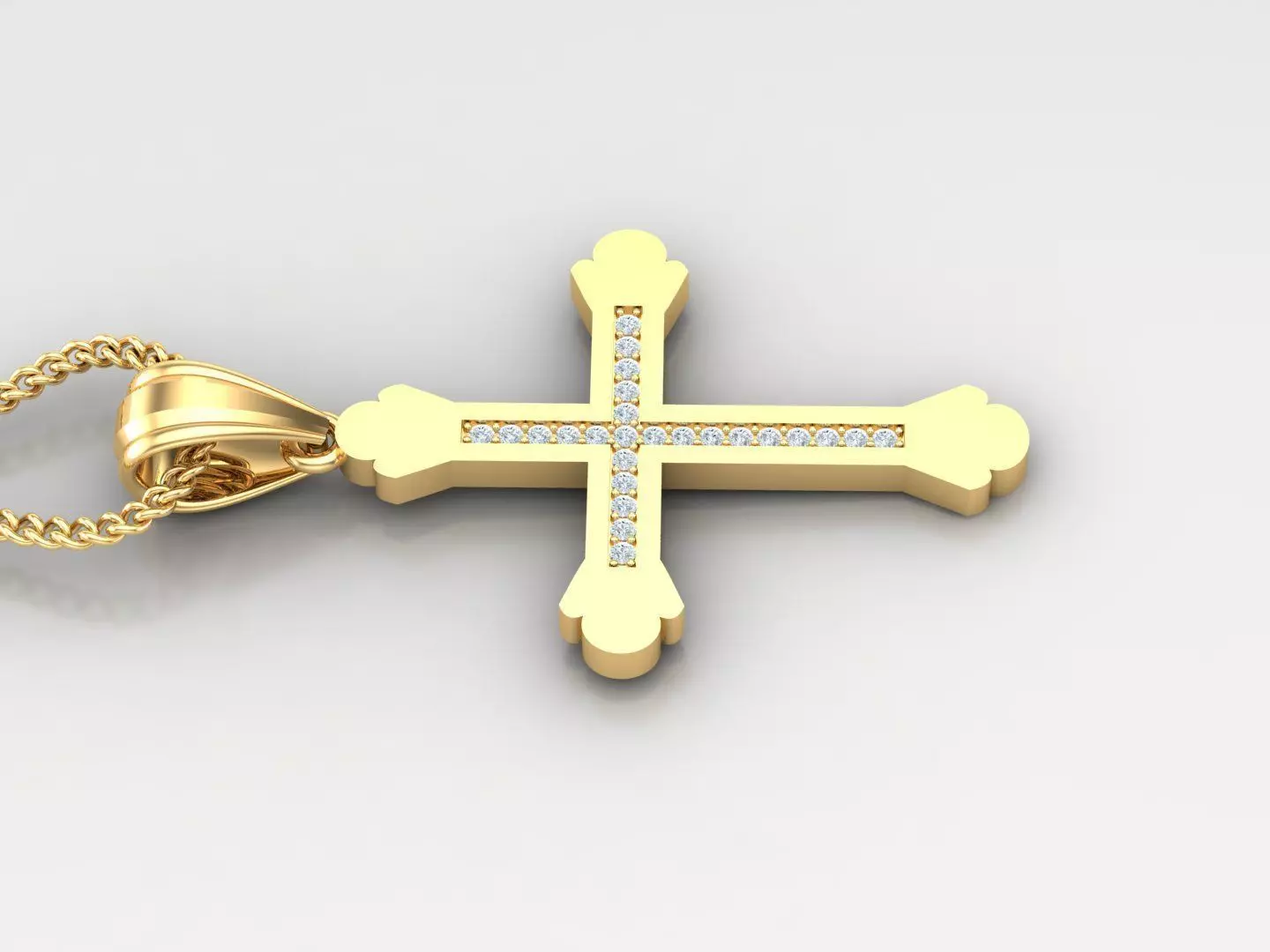 Cross Light Gold 4CP008 3DM STL 3D print model