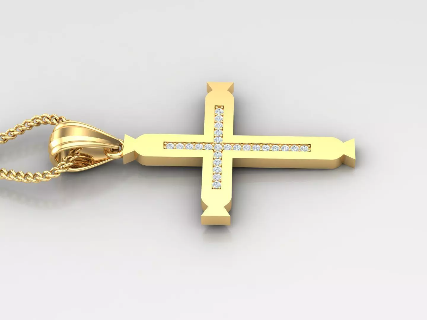 Cross Light Gold 4CP007 3DM STL 3D print model_0