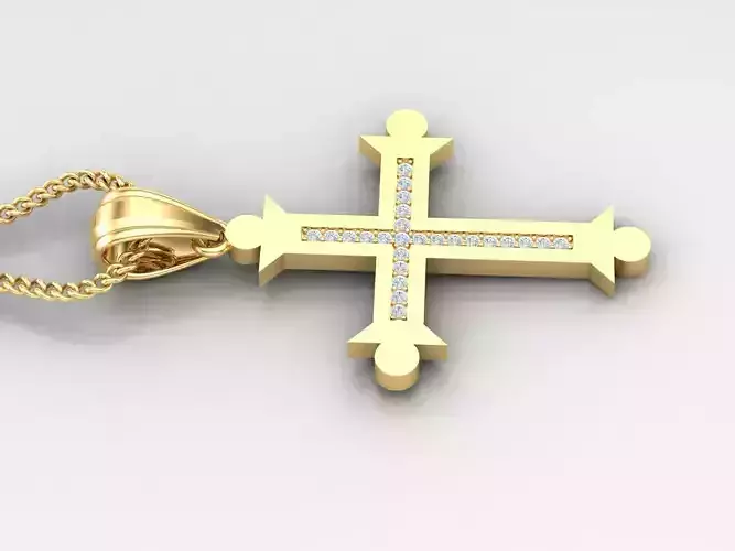 Cross Light Gold 4CP004 3DM STL