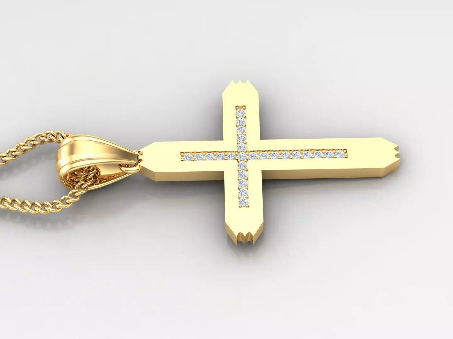 Cross Light Gold 4CP002 3DM STL 3D print model