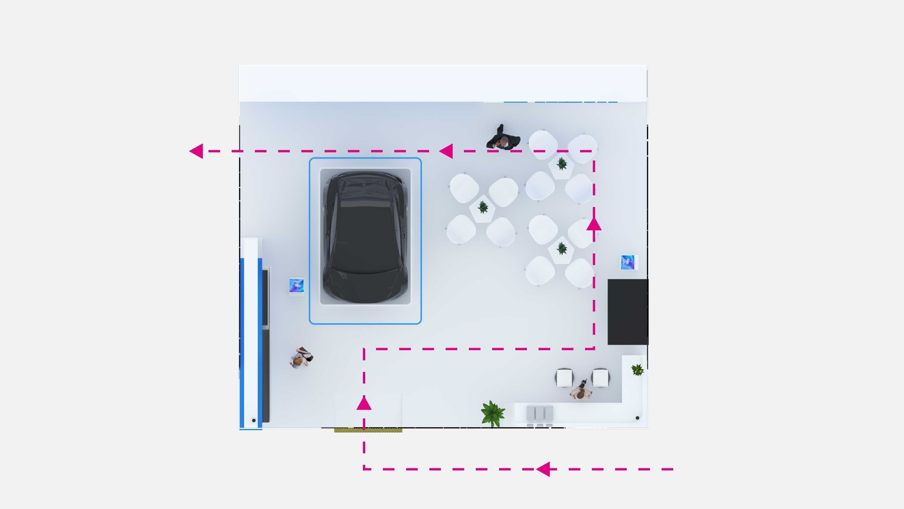exhibition Low-poly 3D model_11
