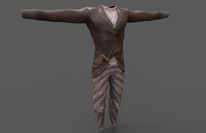  Steampunk  skin Low-poly 3D model