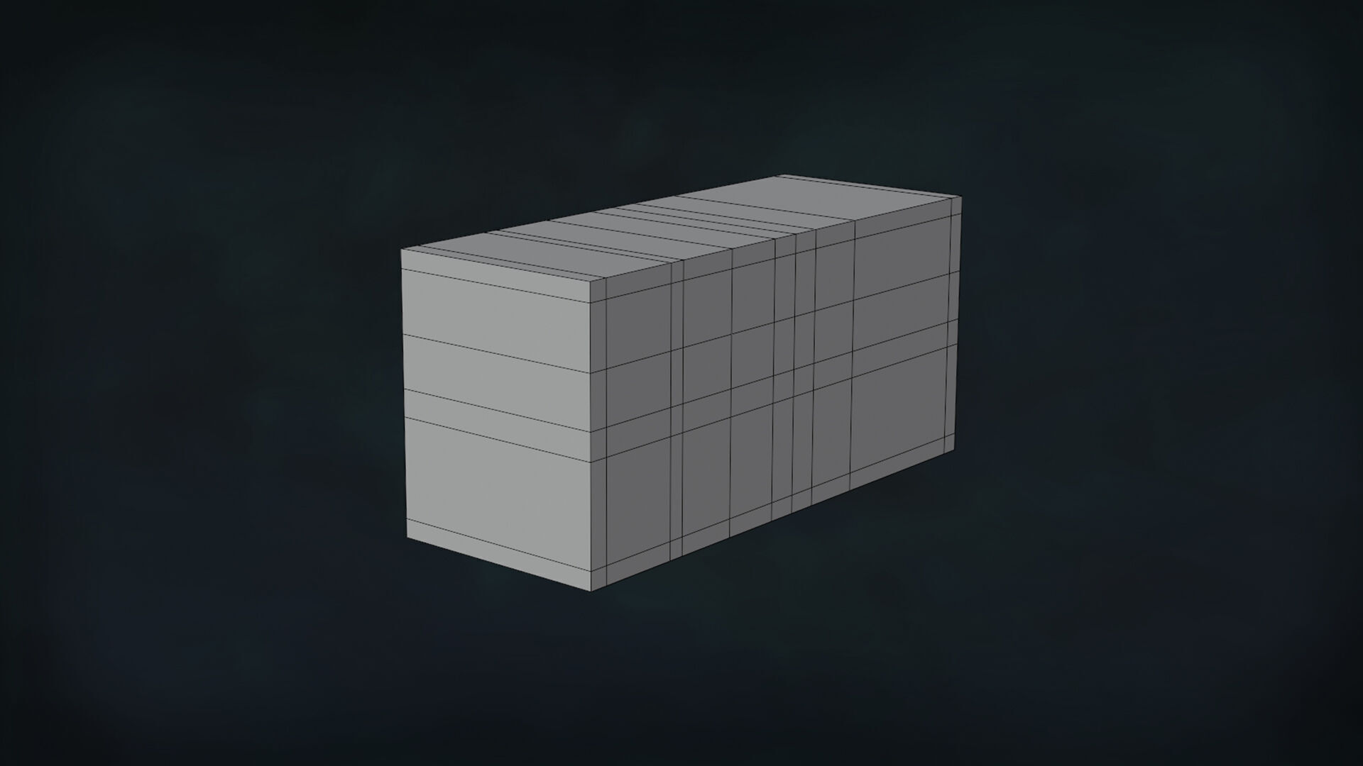 Deco BookShelfs Wood Style Scape Lignum Lot 2 Group N4- Low 3D model_15