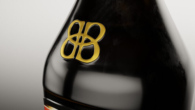 Baileys Irish Cream Alcohol Bottle 3D model 3