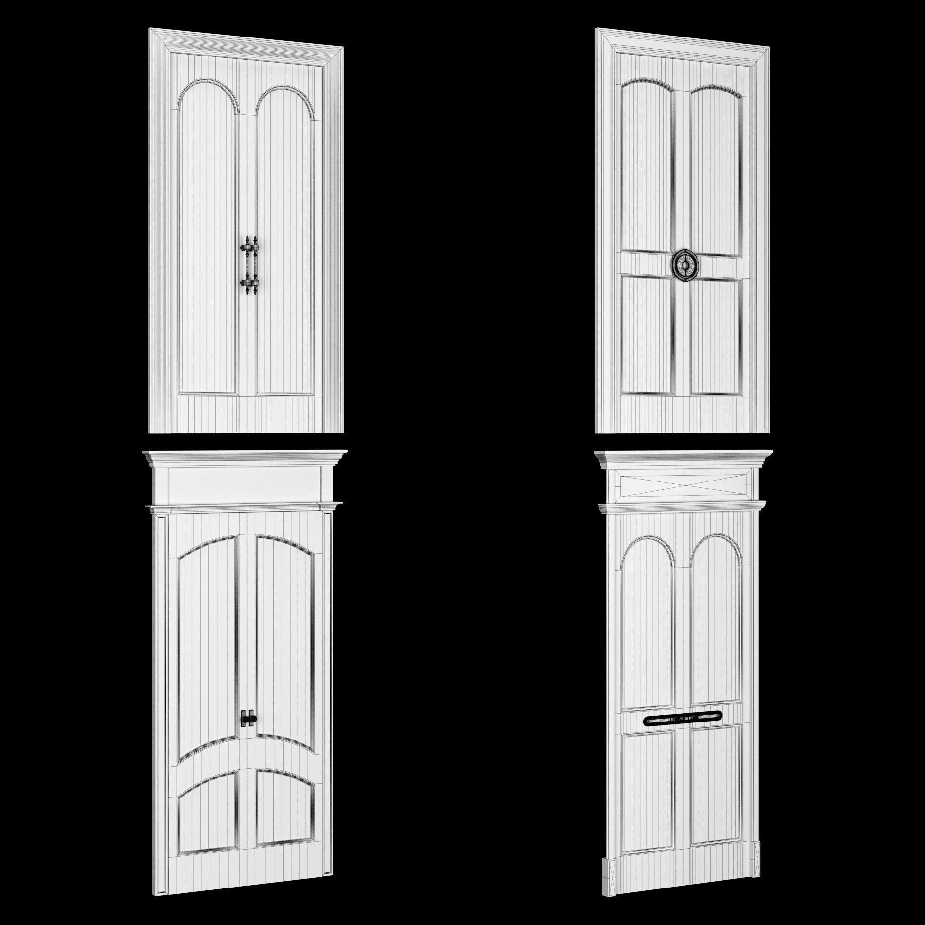 Door collection 2 28 pieces 3D model_1